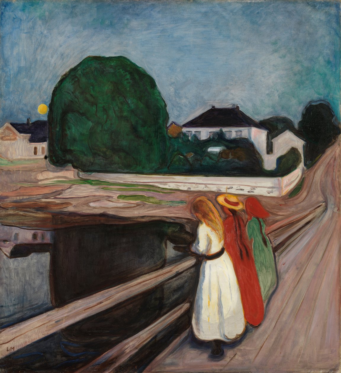 Filles sur le quai, vers 1901 - Edvard Munch