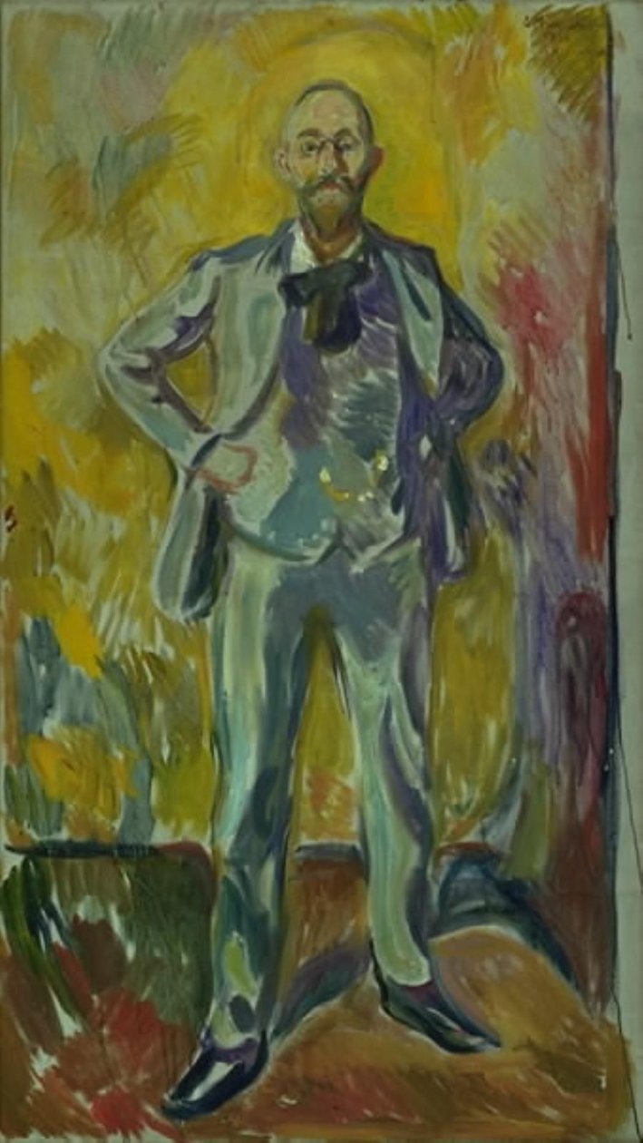 Portrait du professeur Daniel Jacobson - Edvard Munch