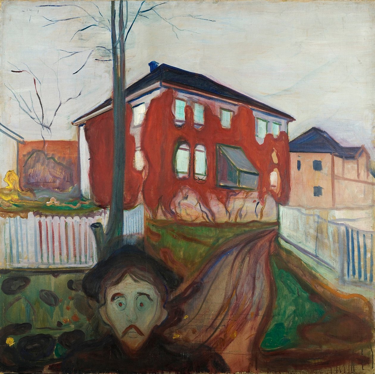Vigne vierge rouge - Edvard Munch