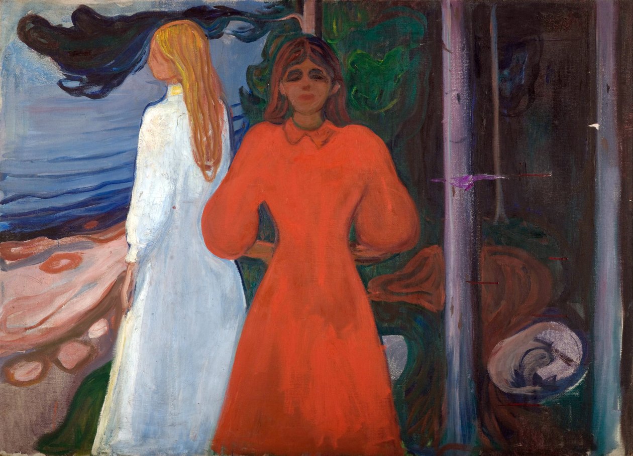 Rouge et blanc - Edvard Munch