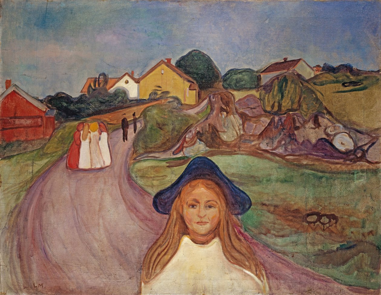 Route à Aasgaardstrand, 1901 - Edvard Munch
