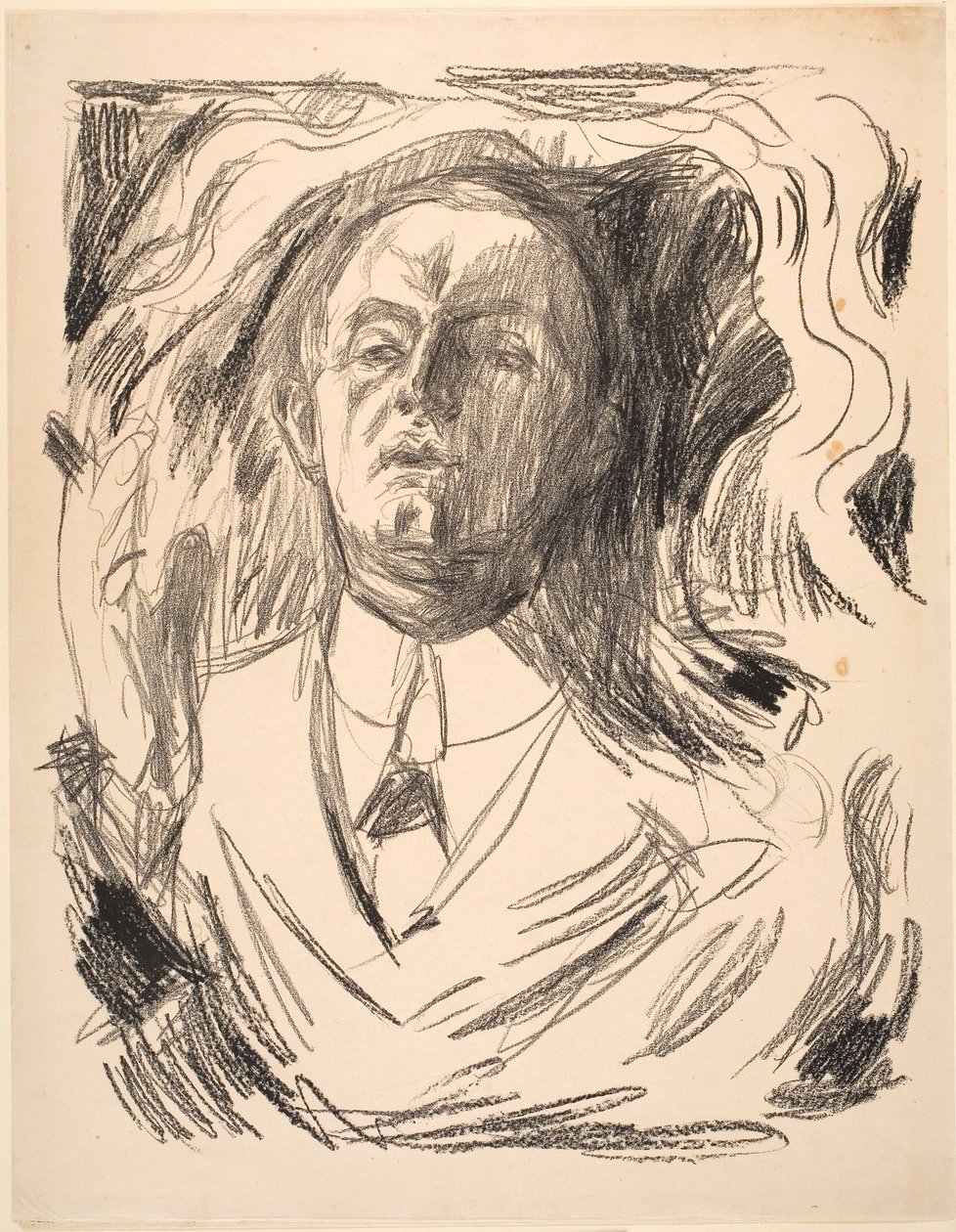 Autoportrait avec cigarette - Edvard Munch