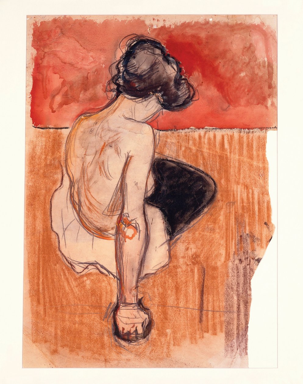 Modèle assis - Edvard Munch