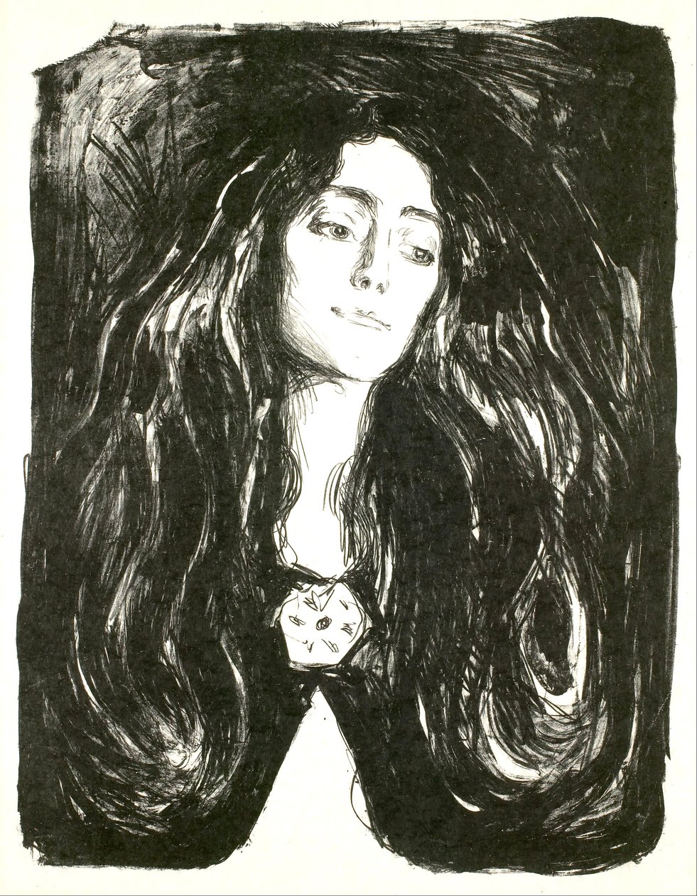 La Broche. Eva Mudocci - Edvard Munch