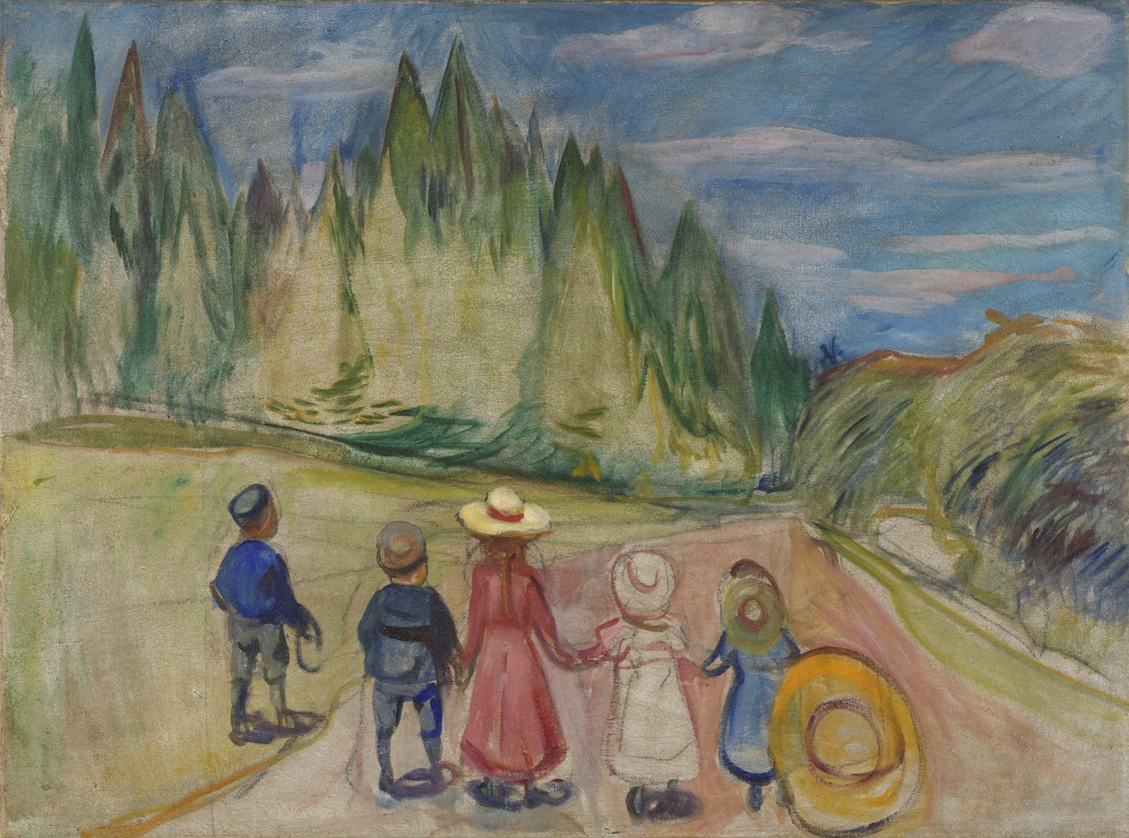 La forêt enchantée - Edvard Munch