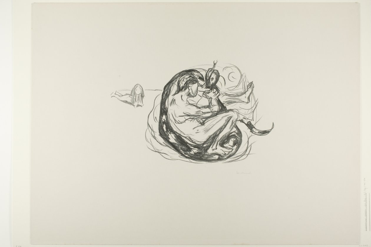 Le Serpent est tué - Edvard Munch