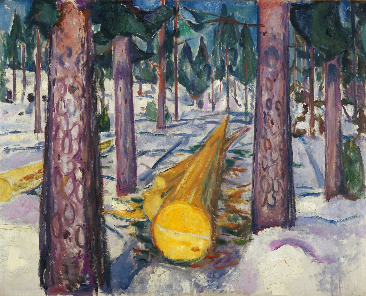 Le tronc jaune - Edvard Munch