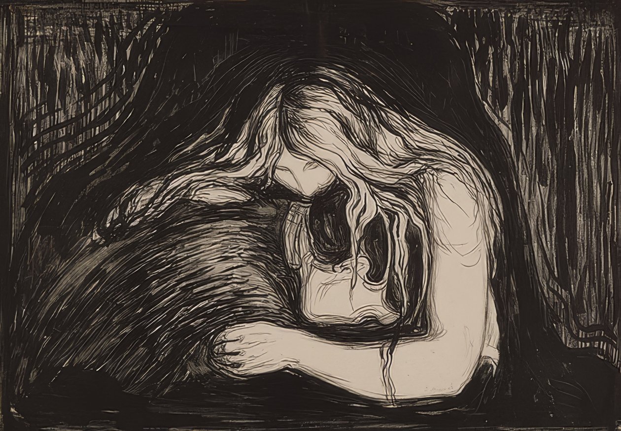 Vampire II - Edvard Munch