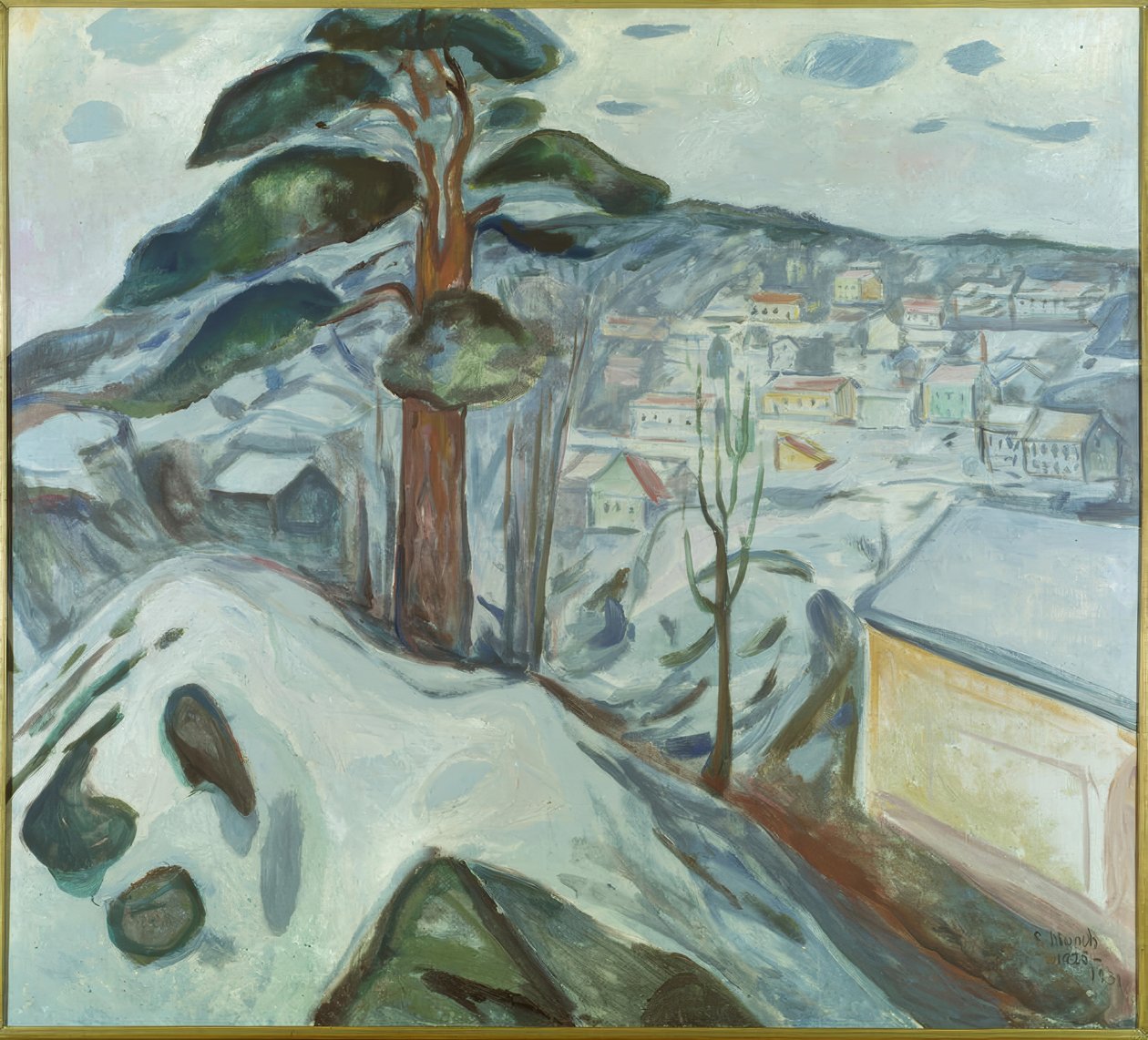 Paysage hivernal à Kragerø - Edvard Munch