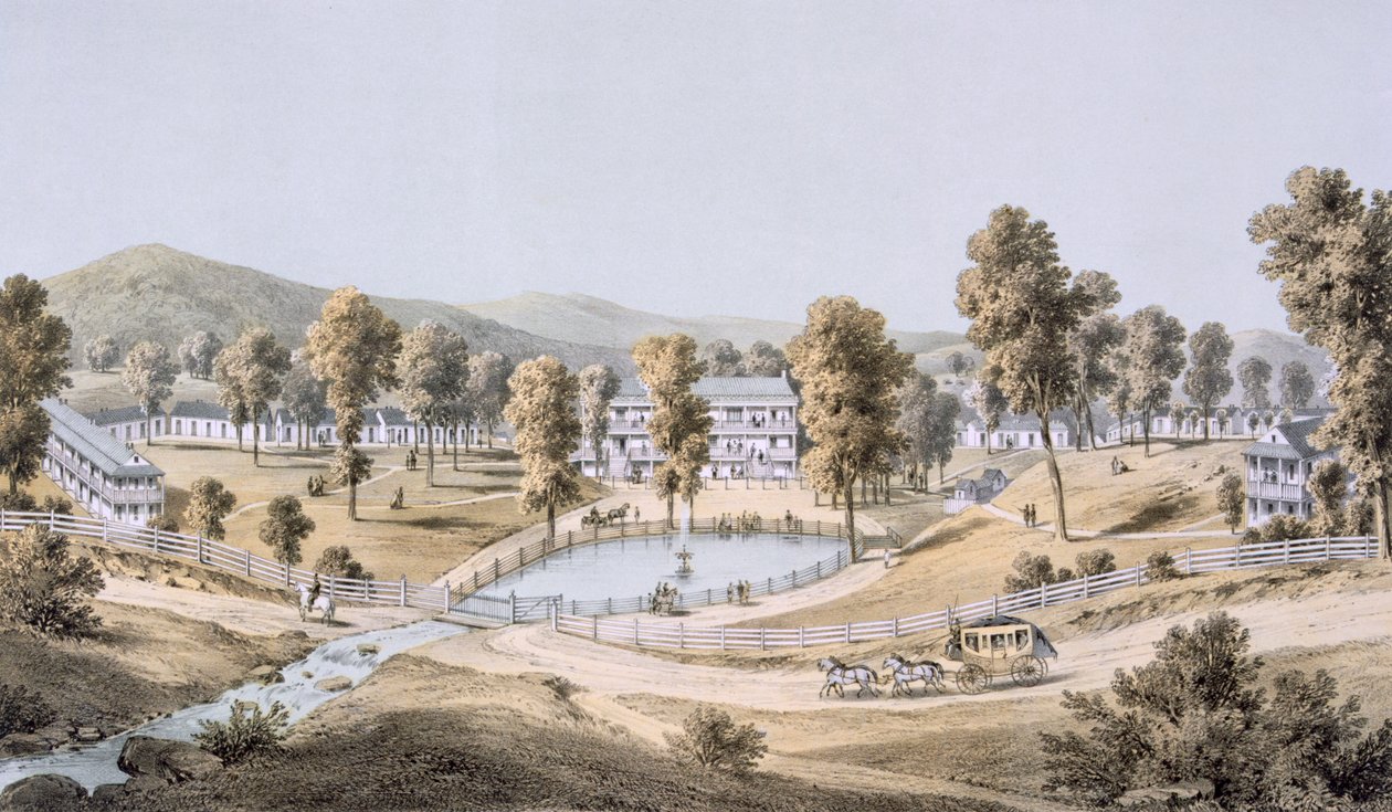 Sources de soufre jaune, comté de Montgomery, 1858 - Edward Beyer