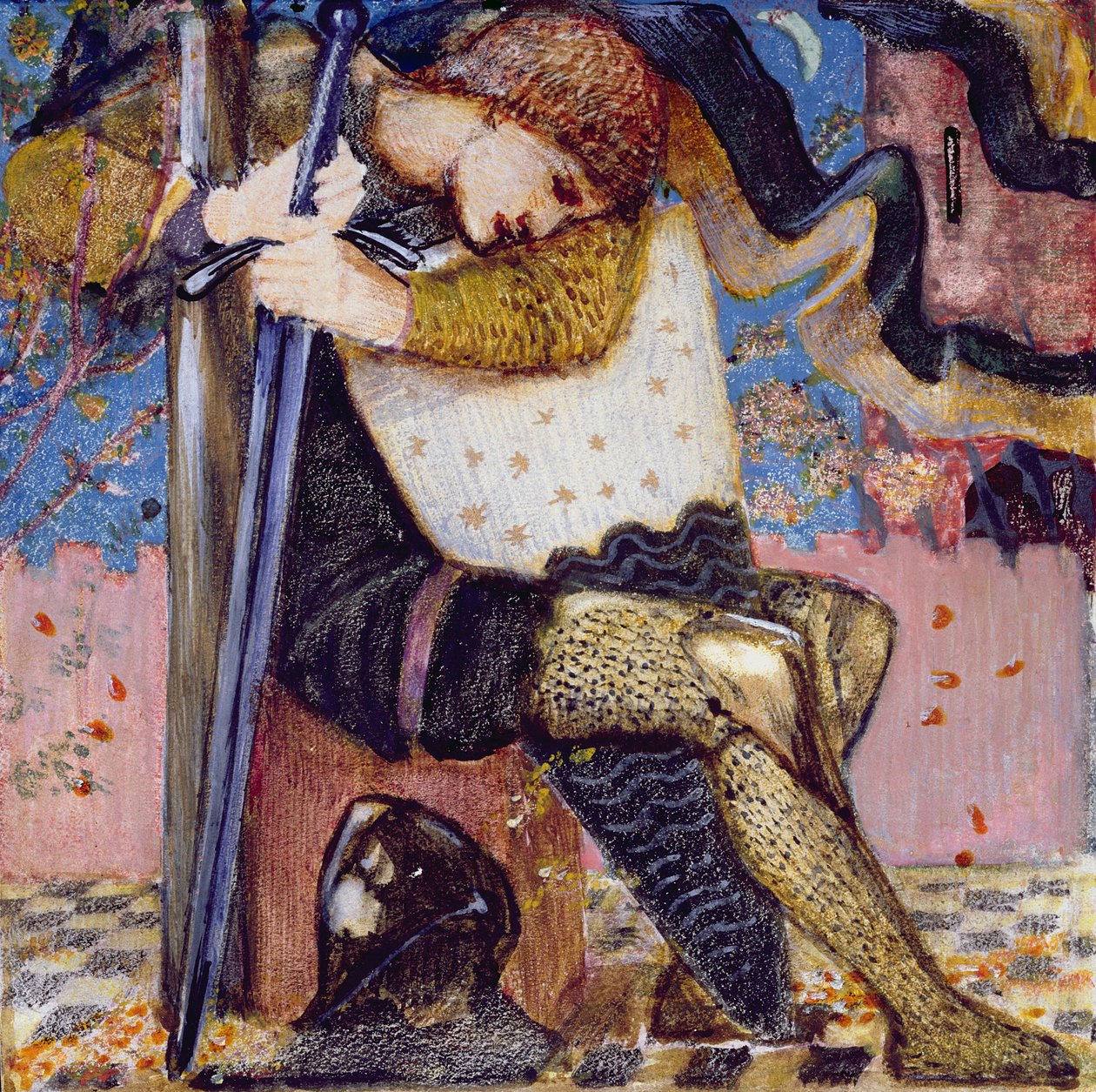 Arthur avec Excalibur - Edward Burne Jones