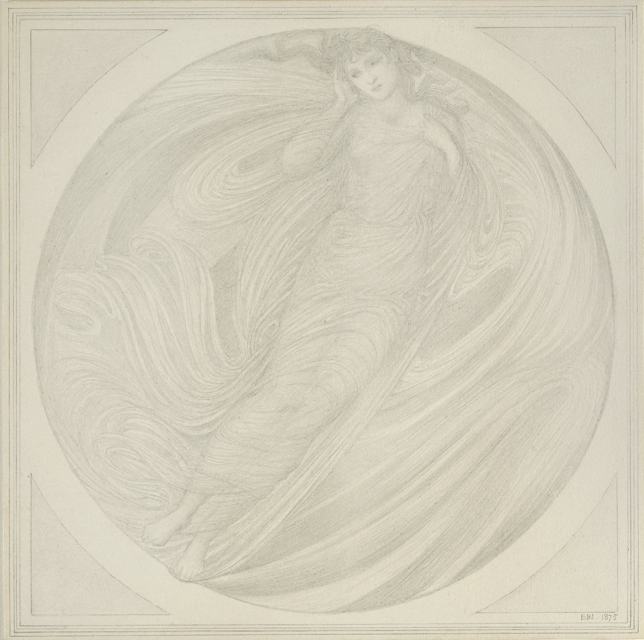 Eurydice flottant parmi les flammes, 1872-75 - Edward Burne Jones