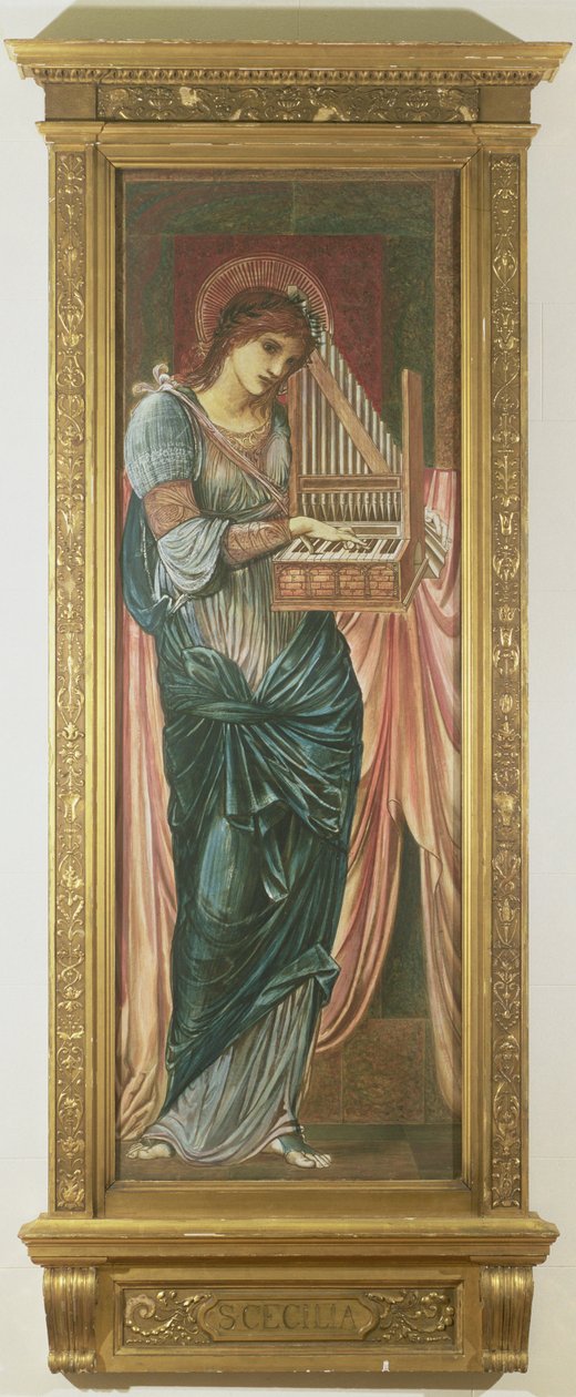 Sainte Cécile (détail) - Edward Burne Jones