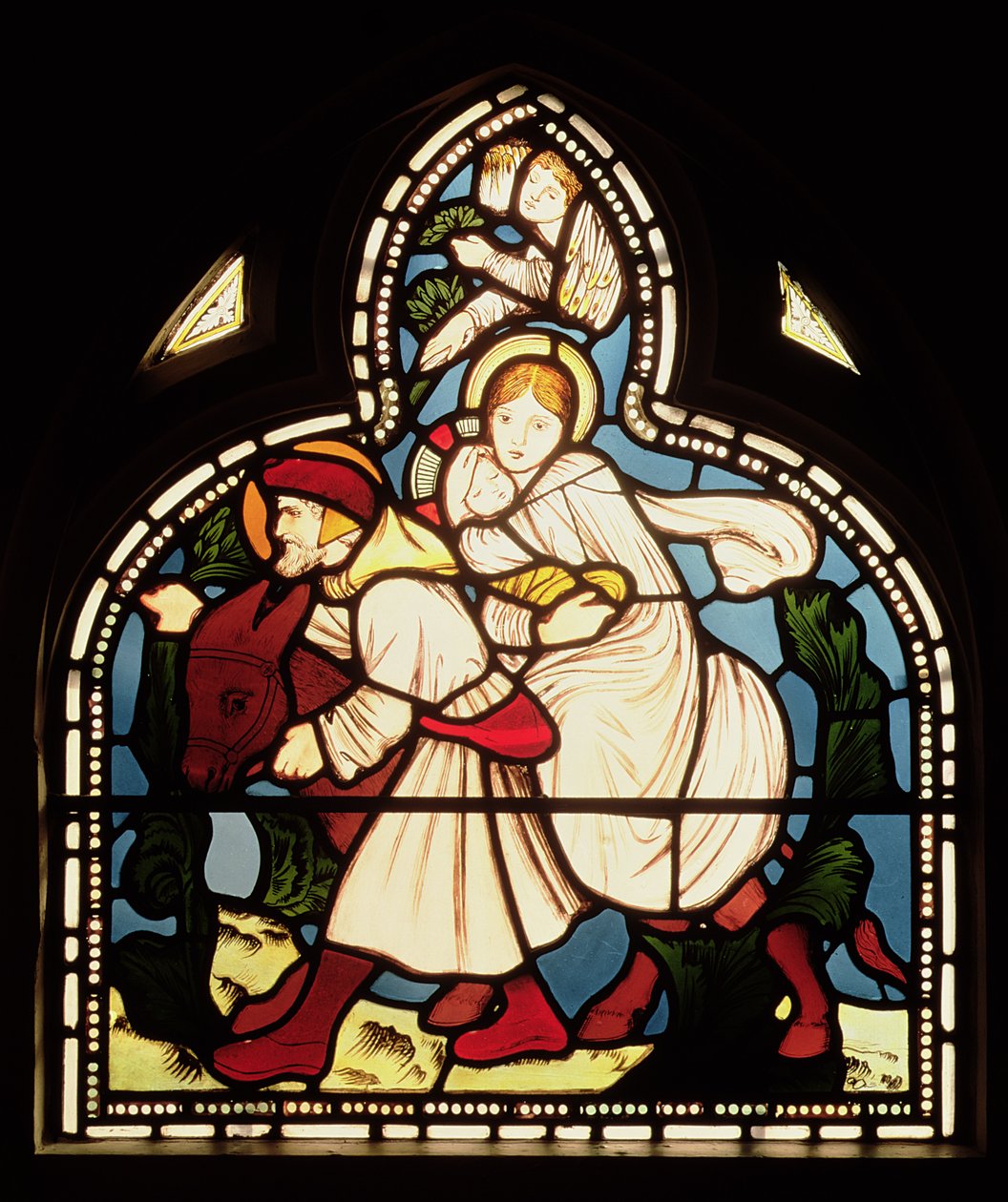La fuite en Égypte, 1862 - Edward Burne Jones