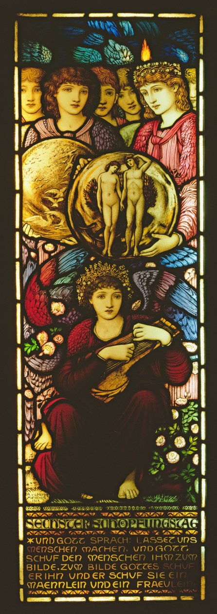 Fenêtre représentant Le Sixième Jour de la Création, 1913 - Edward Burne Jones