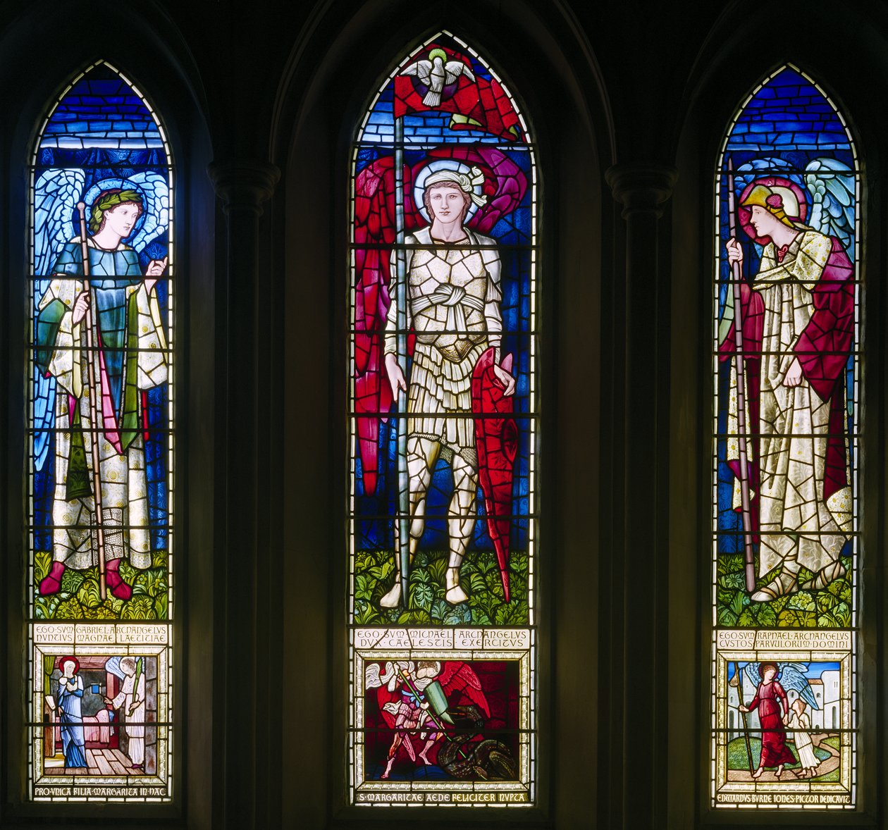 Rottingdean, St Margaret, Morris & Co., Edward Burne-Jones, Fenêtre Est, St Michel etc, 1893 - Edward Burne Jones