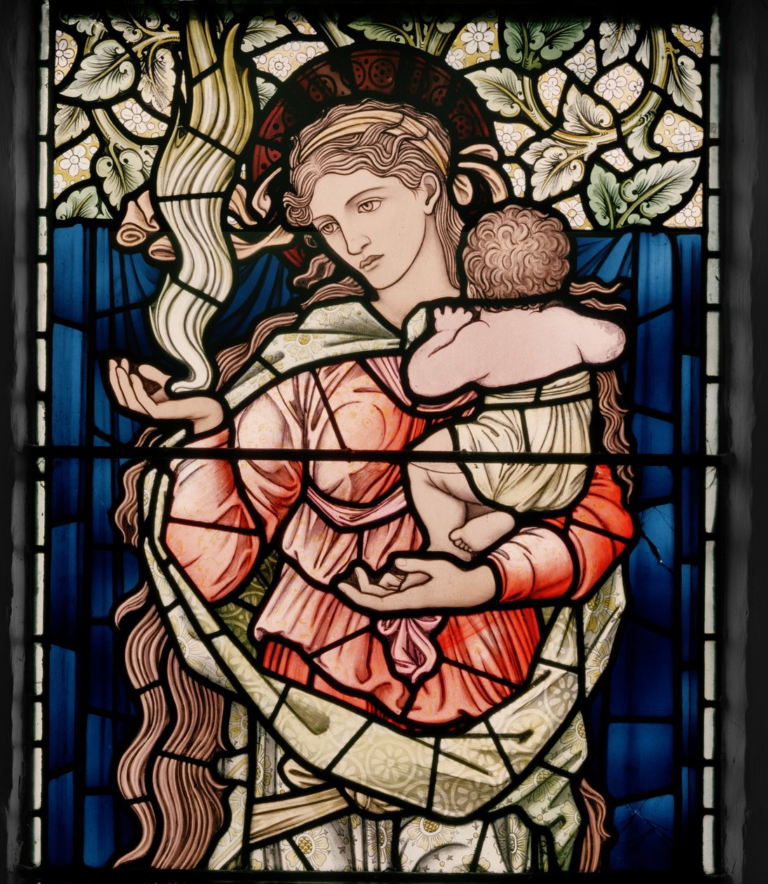Charité (détail) - Edward Coley and Dearle Burne Jones