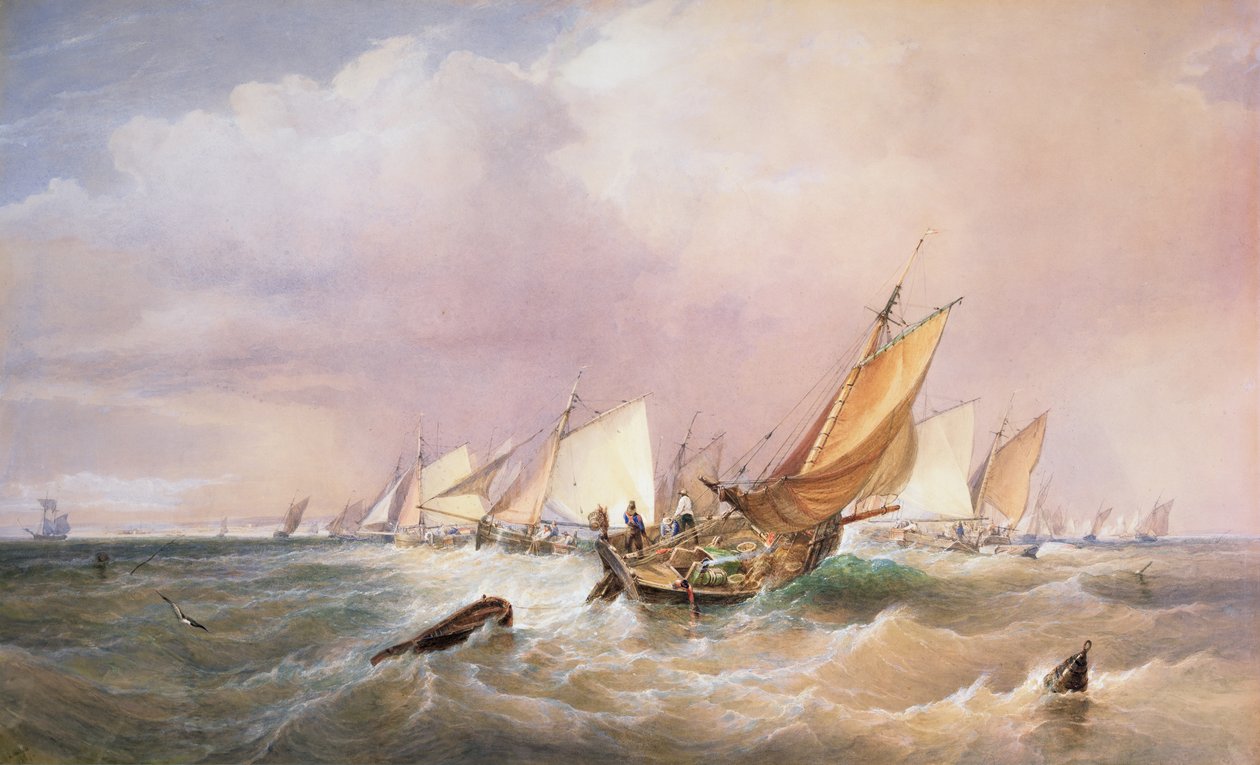 Au large de la côte française, 1837 - Edward Duncan