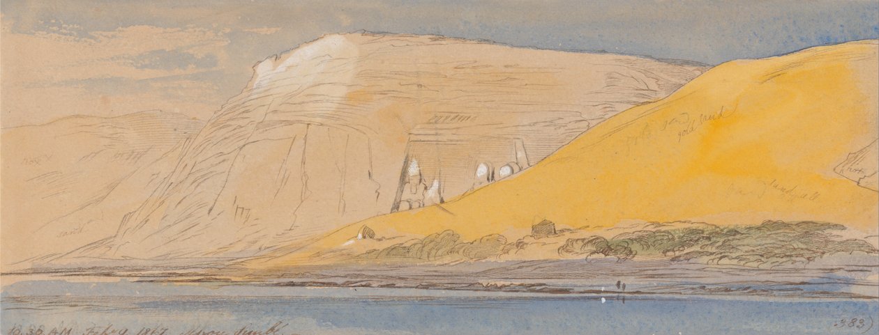 Abu Simbel, 10h30, 9 février 1867 - Edward Lear