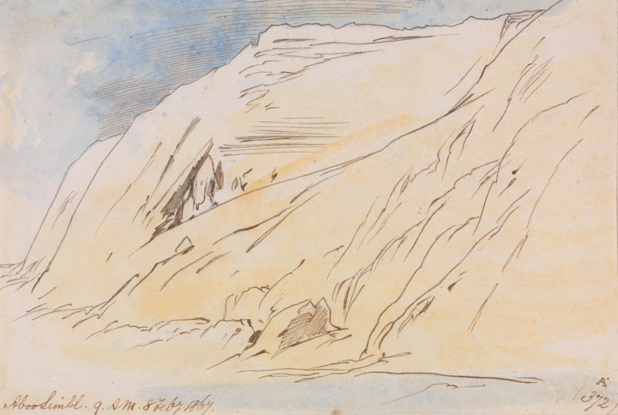 Abou Simbel, 9h00, 8 février 1867 - Edward Lear