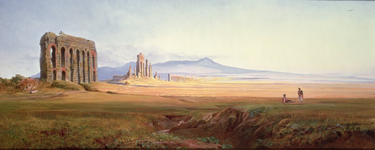 Aqueduc de Néron, Rome - Edward Lear