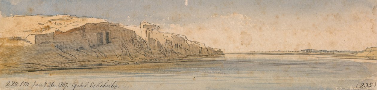 Gebel Es Silsilis - Edward Lear
