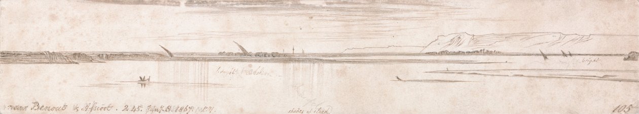 Près de Benout et Assioot - Edward Lear