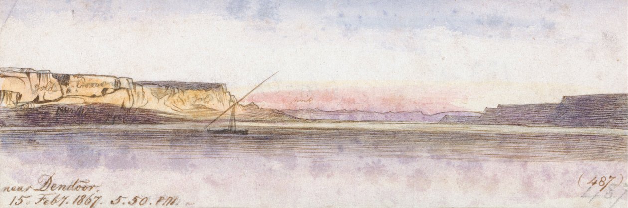Près de Dendour - Edward Lear