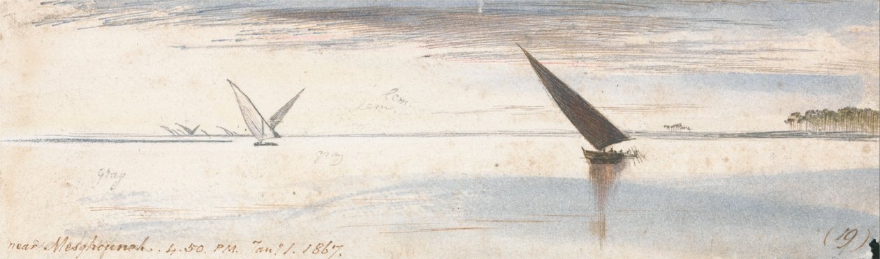 Près de Mesghouneh - Edward Lear