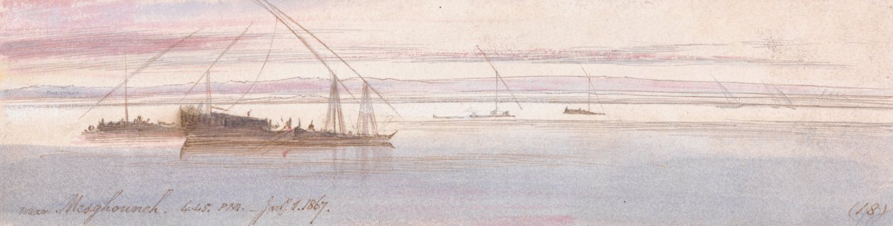 Près de Mesghouneh - Edward Lear