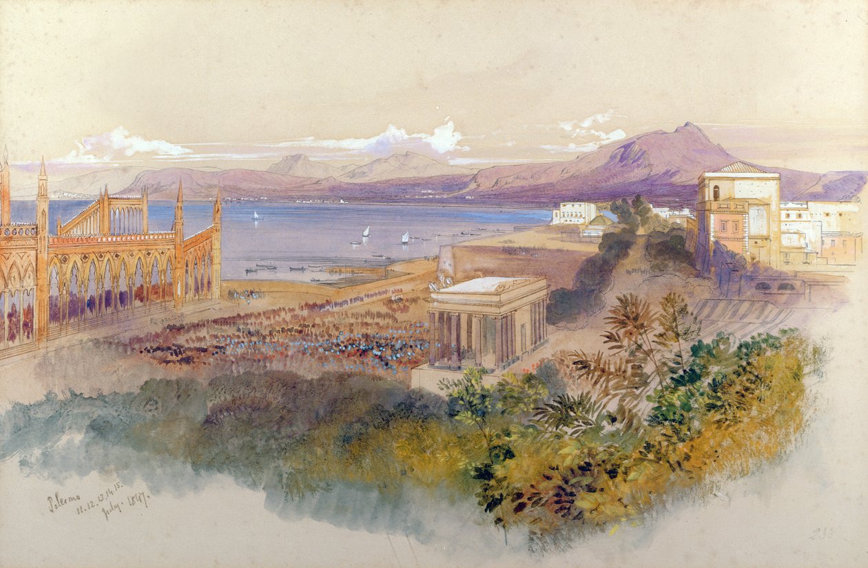 Palerme, 1847 - Edward Lear