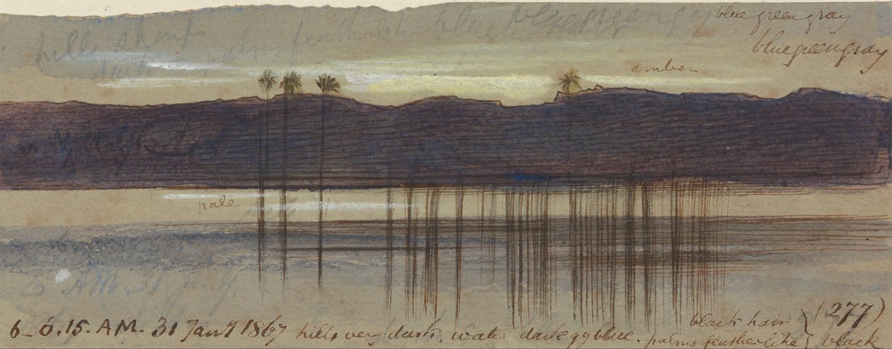 Philae, 6h00-6h15, 31 janvier 1867 - Edward Lear
