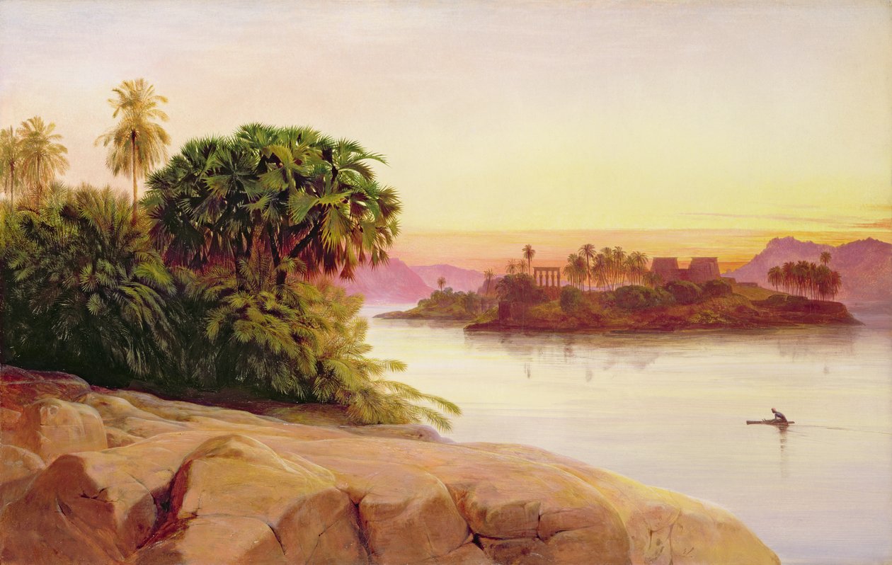 Philae, Égypte - Edward Lear