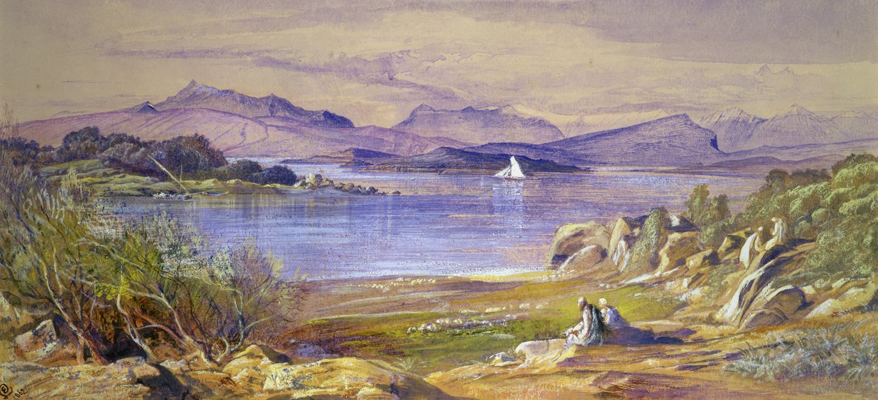 Porto Tre Scoglie, Albanie, 1862 - Edward Lear
