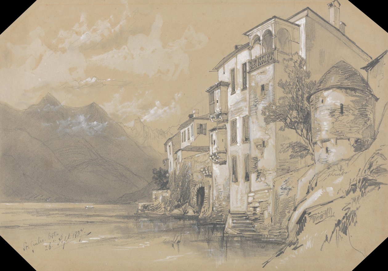 Saint-Giulio, Orta, 26 septembre 1837 - Edward Lear