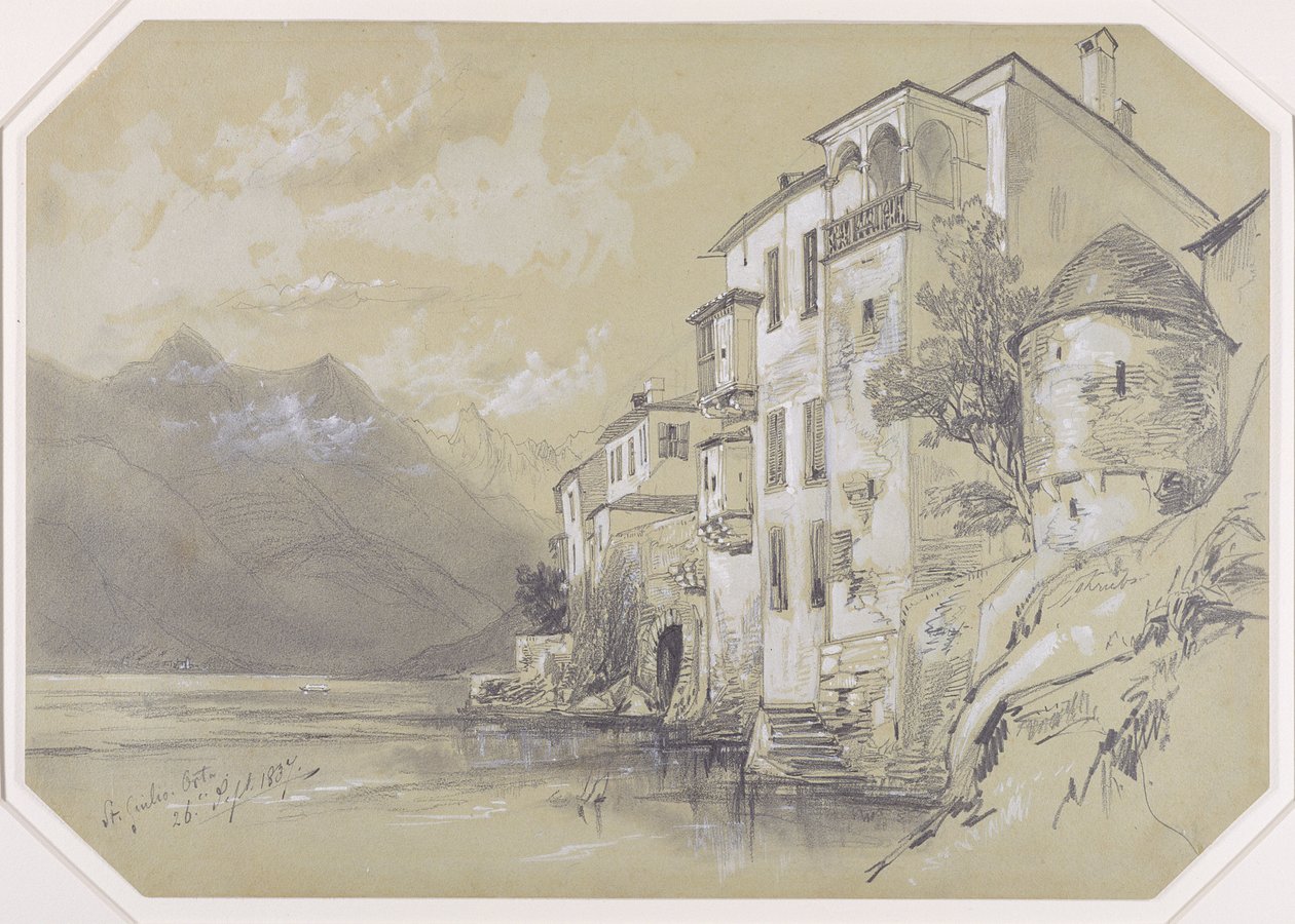 Saint Giulio, Orta, 26 septembre 1837 - Edward Lear