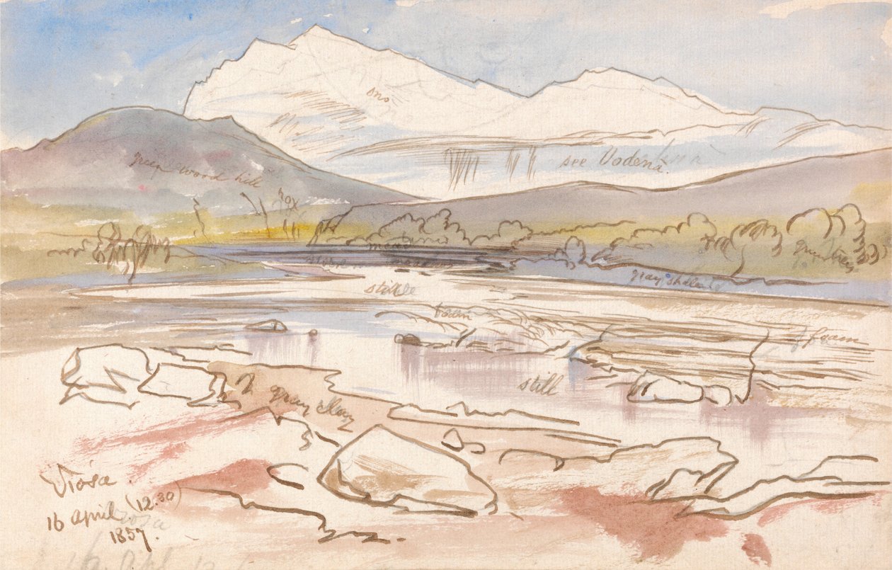 Vjose, 12h30, 16 avril 1857 - Edward Lear