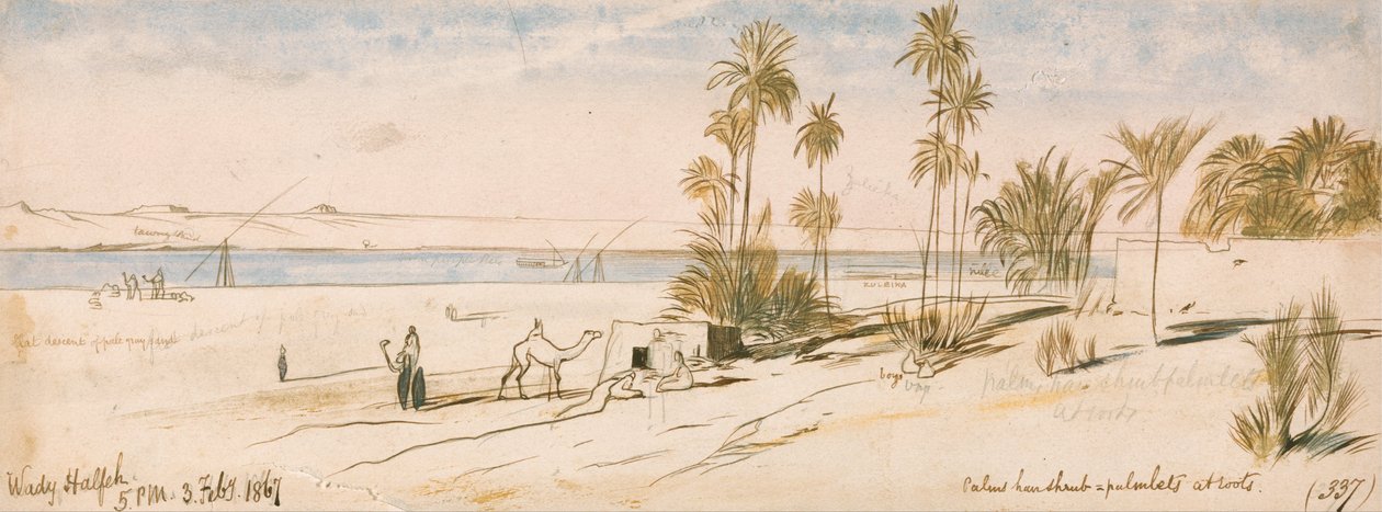 Wady Halfeh - Edward Lear