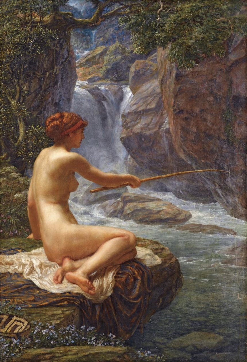 Une nymphe du ruisseau - Edward John Poynter