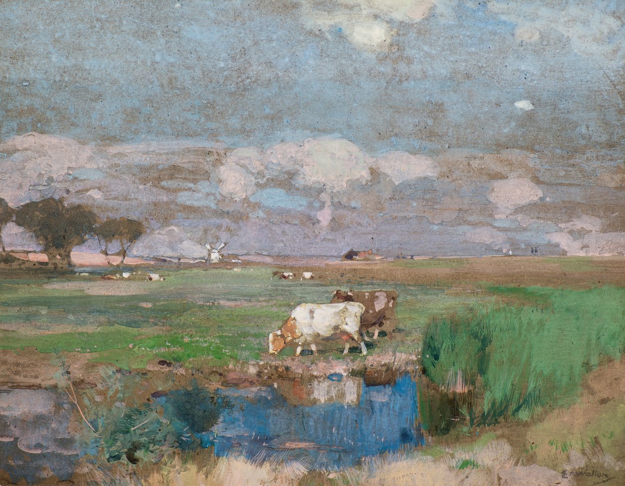 Pâturages du Suffolk - Edward Arthur Walton