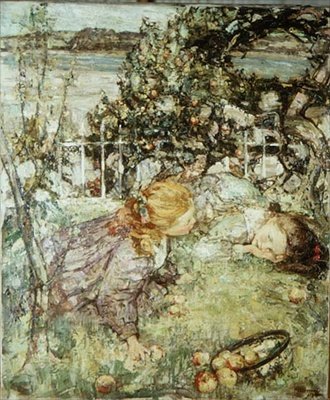 Filles dans un Verger - Edward Atkinson Hornel