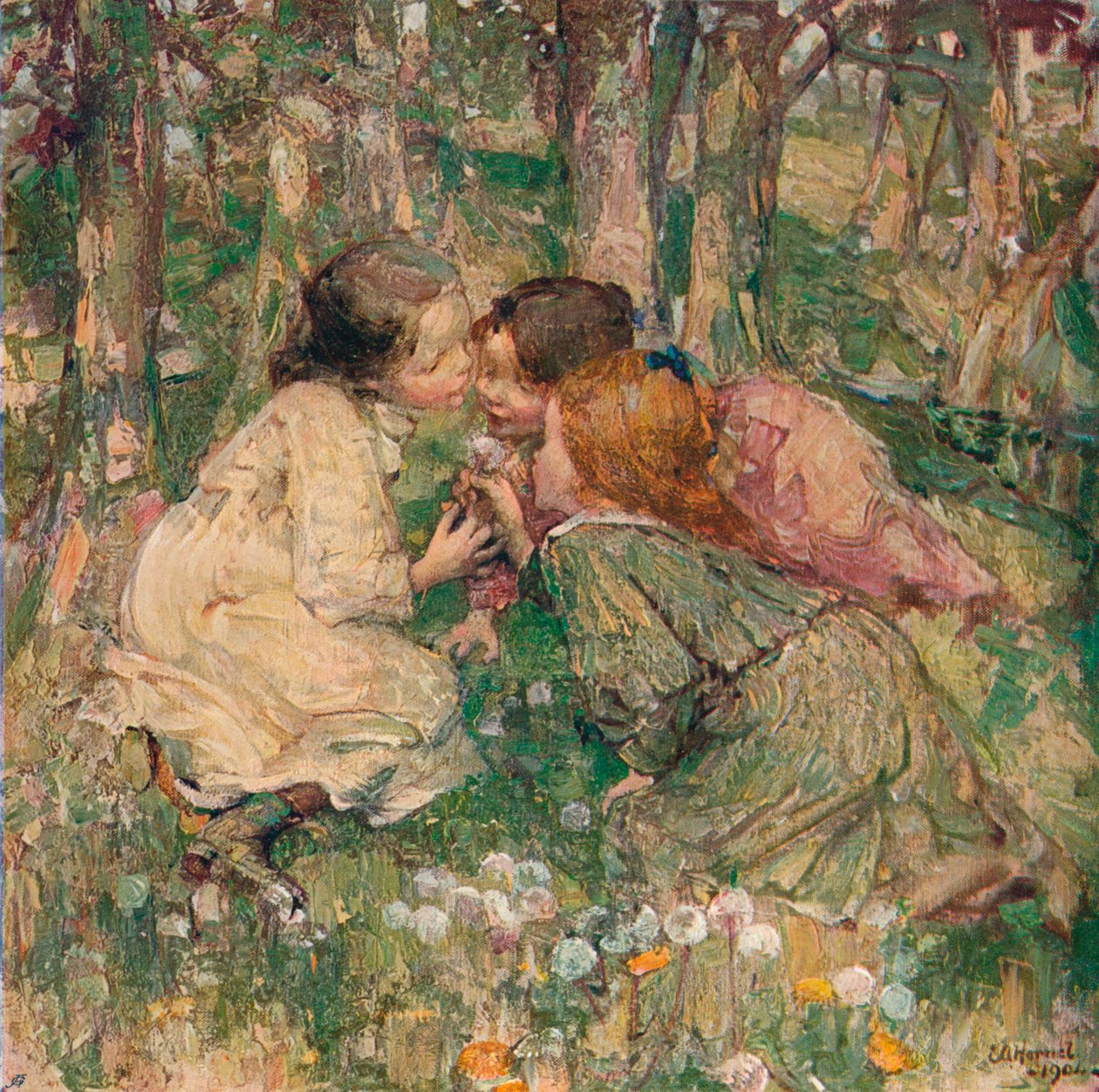 Quelle heure est-il, vers 1904 - Edward Atkinson Hornel