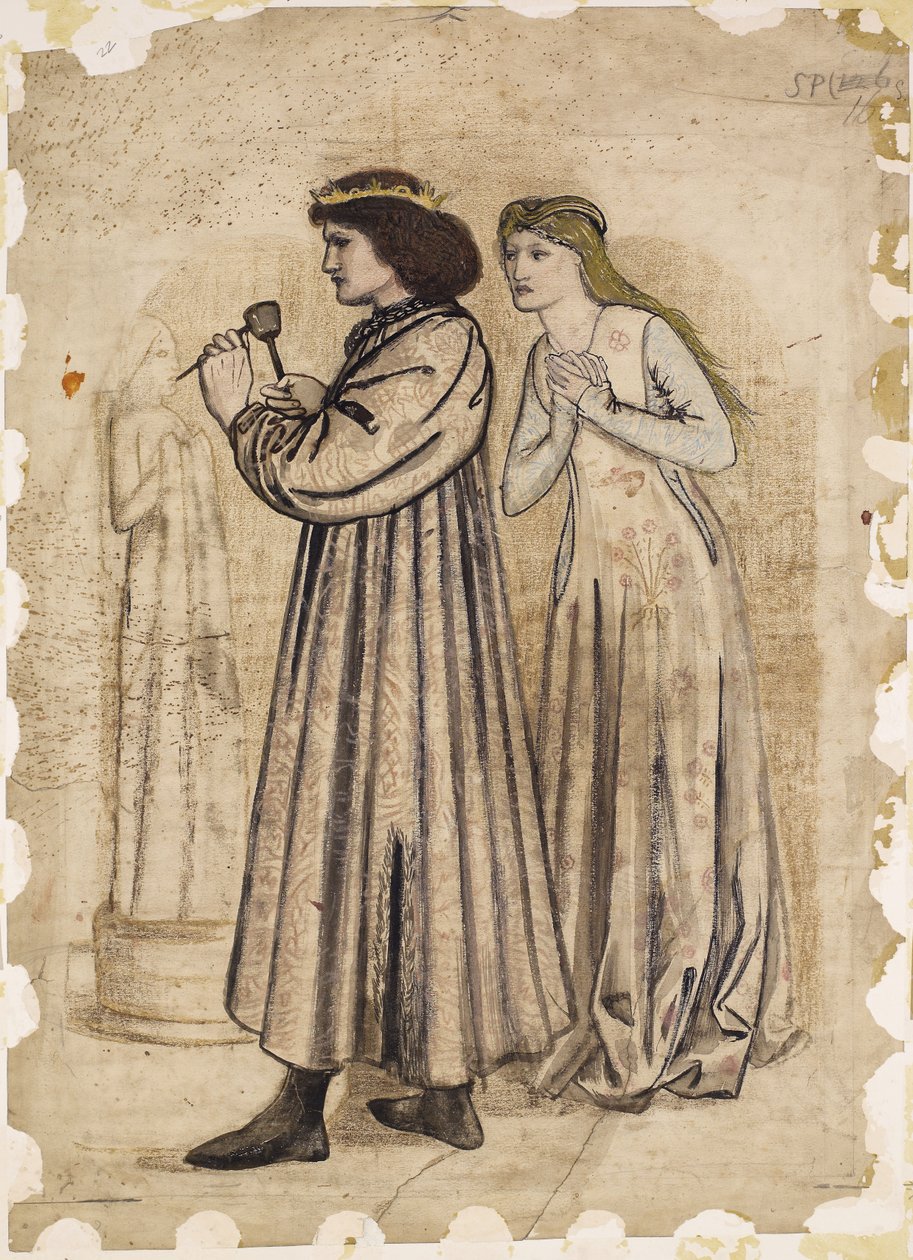La lune de miel du roi René - Sculpture - Edward Burne Jones