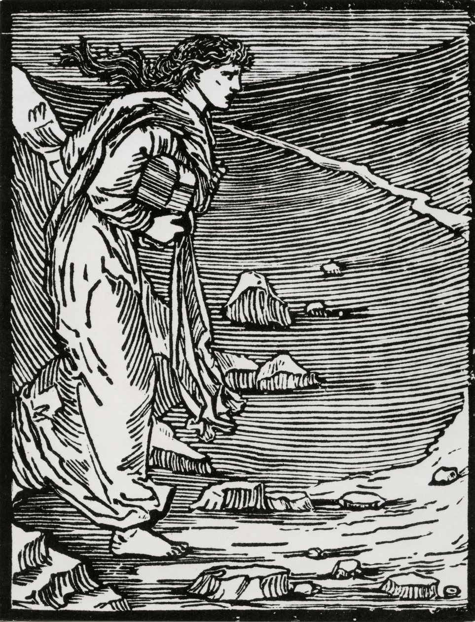 Sortir en enfer - Edward Coley (after) Burne Jones