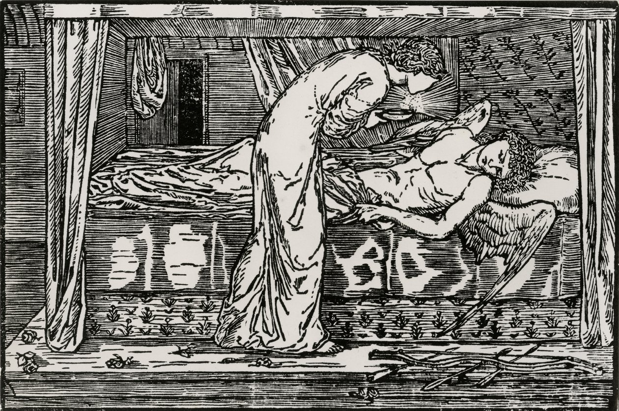 Psyché espionnant - Edward Coley (after) Burne Jones