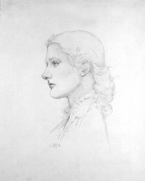 Portrait de Lucy Merrill - Edward Coley Burne Jones
