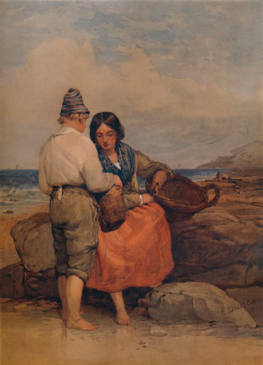 Pêcheurs de crevettes, XIXe siècle, 1935 - Edward Duncan