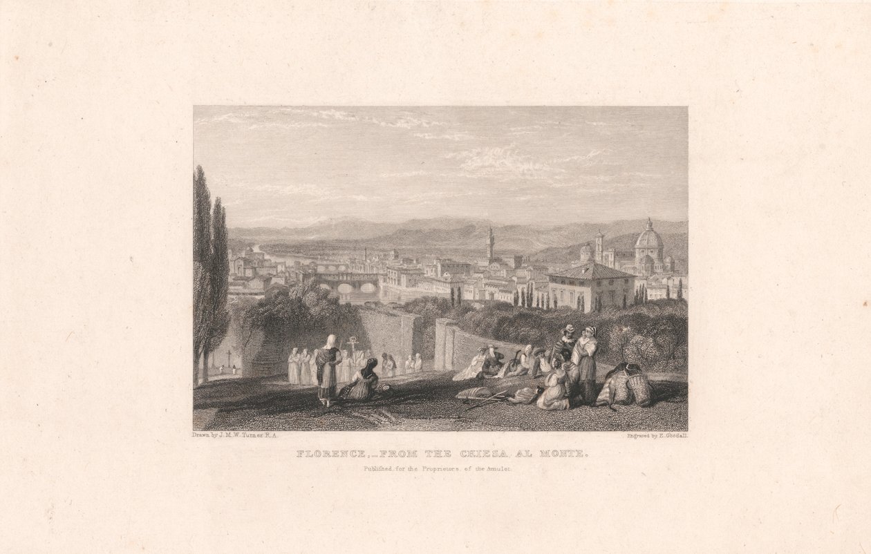 Florence depuis la Chiesa al Monte - Edward Goodall