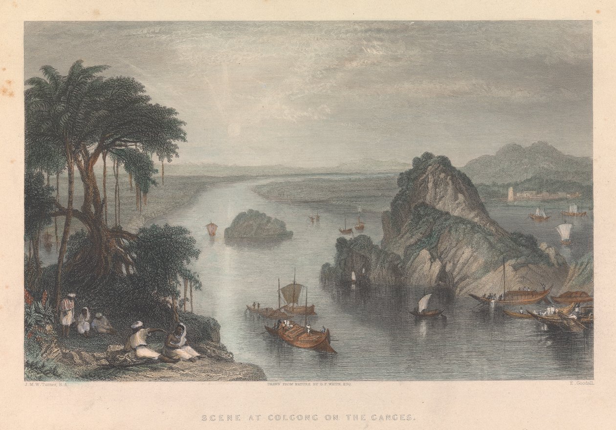 Scène à Colgong sur le Gange - Edward Goodall