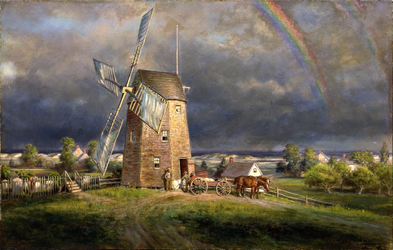 Vieux moulin à crochet, Easthampton - Edward Lamson Henry